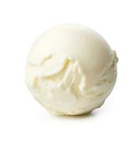 Vanilla ice cream ball photo