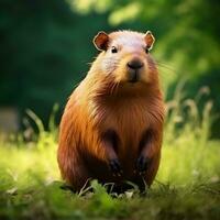 Capybara in the wild photo