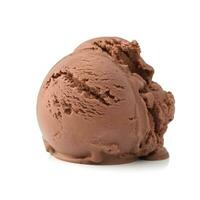 Chocolate ice cream ball photo