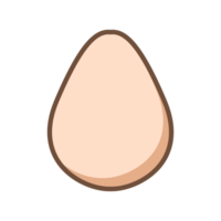 Cartoon Egg in flat design with shadow png