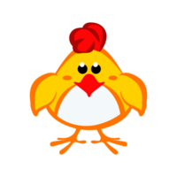 Baby chick front, isolated icon. Cartoon Baby chick png
