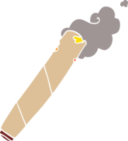 dessin animé doodle cigarette roulée png