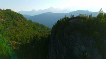 Aerial view of Canadian mountain landscape. Taken near Vancouver video