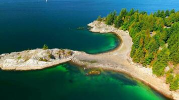 Aerial View of Horseshoe Bay, West Vancouver. British Columbia, Canada. video