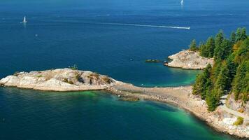 Aerial View of Horseshoe Bay, West Vancouver. British Columbia, Canada. video