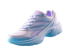 ai gegenereerd sport schoenen in kleurrijk pastel kleuren geïsoleerd Aan transparant achtergrond. rennen schoenen. generatief ai png