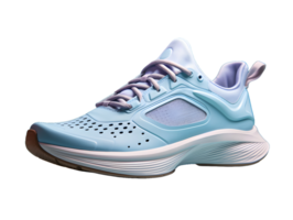 ai gerado esporte sapatos dentro colorida pastel cores isolado em transparente fundo. corrida sapato. generativo ai png