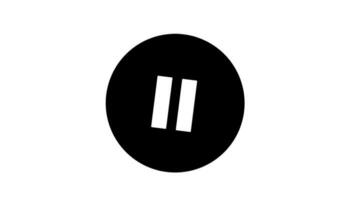 Animated play and pause button. Play icon. Motion graphic design. Alpha channel. video