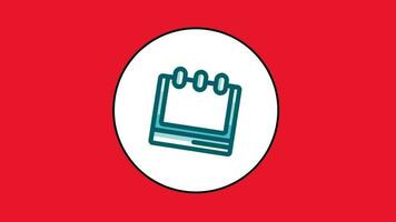 boek school- levering onderwijs animatie video. video