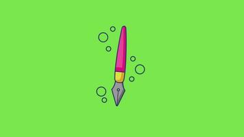 Bleistift 2d Animation Video. video