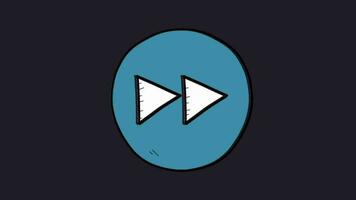 Music Play Button animated Icon Video