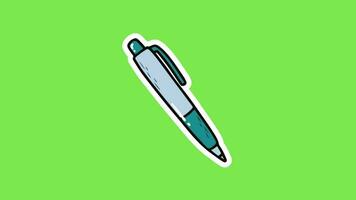 animering av penna ikoner utbildning inlärning video. video