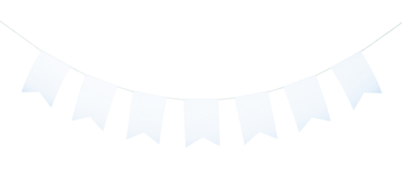 white party flag border isolated png