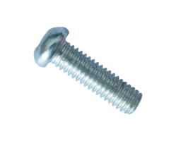 silver bolt isolated. industrial element png