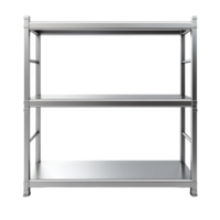 AI generated Metal Shelf Isolated on Transparent Background. AI Generative png