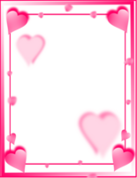 amore cuori telaio sfondo. San Valentino confine png