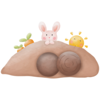 Easter Day watercolor so cute png