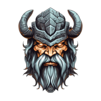 ai gegenereerd viking kunst illustraties voor stickers, t-shirt ontwerp, poster enz png