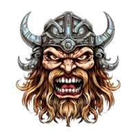 AI generated viking art illustrations for stickers, tshirt design, poster etc png
