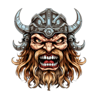 ai gegenereerd viking kunst illustraties voor stickers, t-shirt ontwerp, poster enz png