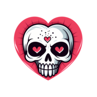 AI generated Skull art illustrations for stickers, tshirt design, poster etc png