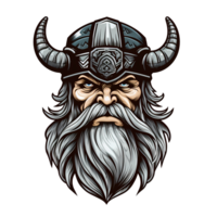 AI generated viking art illustrations for stickers, tshirt design, poster etc png