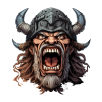 AI generated viking art illustrations for stickers, tshirt design, poster etc png