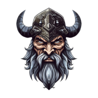 AI generated viking art illustrations for stickers, tshirt design, poster etc png