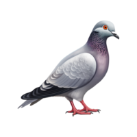 AI generated Pigeon isolated on transparent background png