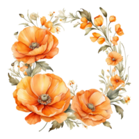 ai genererad vattenfärg blommig blomma design, vattenfärg blomma arrangemang blommig, vattenfärg blomma design, blomma sublimering blommig ClipArt, bröllop dekoration png