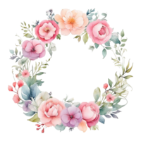 AI generated Watercolor Floral Flower Design, Watercolor Flower Arrangements Floral, Watercolor Flower Design, Flower Sublimation Floral Clipart, Wedding Decoration png