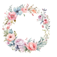 ai generiert Aquarell Blumen- Blume Design, Aquarell Blume Vereinbarungen Blumen, Aquarell Blume Design, Blume Sublimation Blumen- Clip Art, Hochzeit Dekoration png