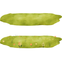 ein Meer von Grün Wiesen, mit beide Blumen- und einfach Variationen, zum Hintergrund Verzierungen. Aquarell. Kunstwerke zum Kinder- Bücher, Poster, und beschwingt Designs zum Textilien und Schreibwaren png