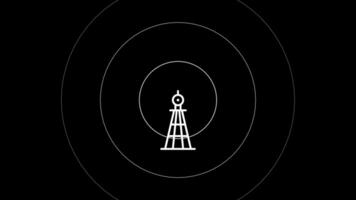 Antenne mit Signal, 4k Aufnahmen video