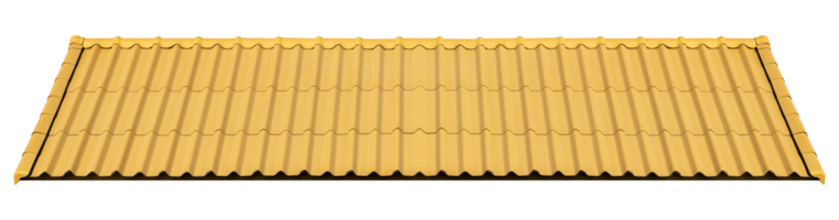 Yellow chinese style roof png