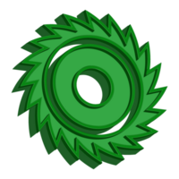 3d circular Sierra icono png