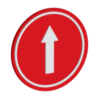 3D traffic sign icon png