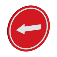 3D traffic sign icon png