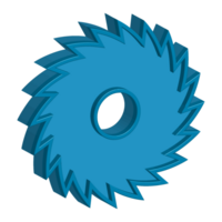 3d circular Sierra icono png