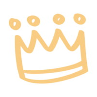 corona mano disegnato elemento png