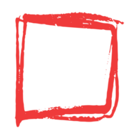rough red frame for text png