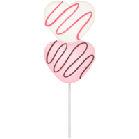 romantisch waterverf schattig roze en wit Valentijn heemst clip art. png