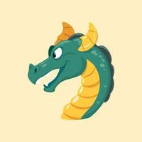 Dragon head vector illustration artwork