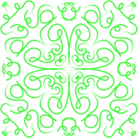 verde scarabocchio floreale modello png