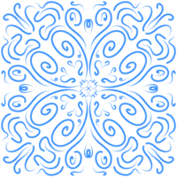 bleu floral modèle Contexte png