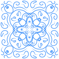 Blau Blumen- Muster Hintergrund png