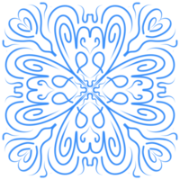 Blue Floral Pattern Background png