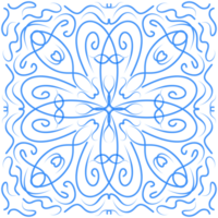 bleu floral modèle Contexte png
