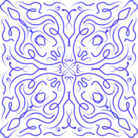 Blue Floral Pattern Background png