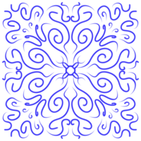 blauw bloemen patroon achtergrond png